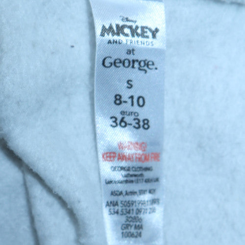 Disney Mickey & Friends Grey Sweatshirt Women S 8-10 Crew Neck Graphic
