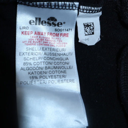 Ellesse Womens Black Gold Logo Pullover Sweatshirt UK 14
