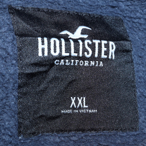 Hollister Women's Navy Cotton Blend Pullover Sweatshirt XXL