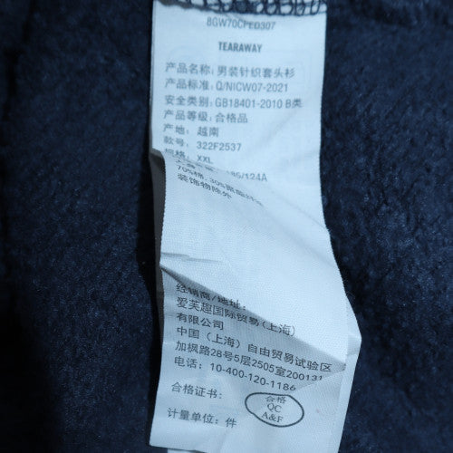 Hollister Women's Navy Cotton Blend Pullover Sweatshirt XXL