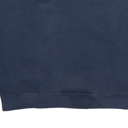 Hollister Women's Navy Cotton Blend Pullover Sweatshirt XXL