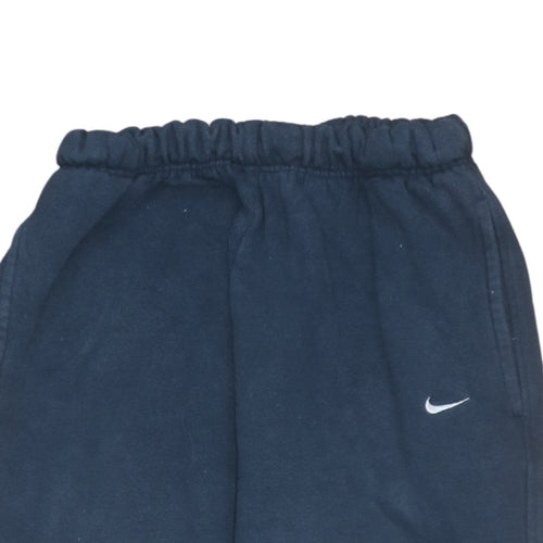 Nike Men's Blue Fleece Sweatpants S Regular Fit Activewear Trousers