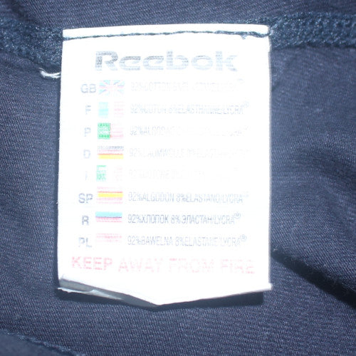 Reebok Womens Black Size 10 Straight Leg Sweatpants