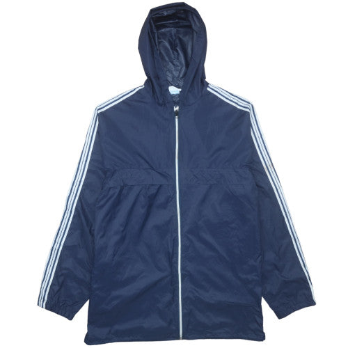 Salik International Men's Blue Hooded Windbreaker Jacket XL