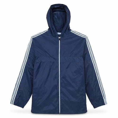 Salik International Men's Blue Hooded Windbreaker Jacket XL