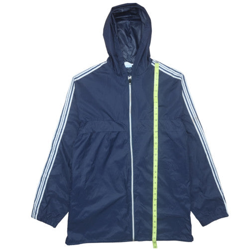 Salik International Men's Blue Hooded Windbreaker Jacket XL