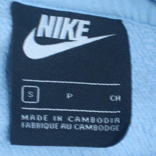 Nike Men’s Blue Pullover Hoodie Small Regular Fit Fleece Sportswear