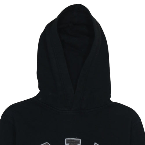 GAP Kids Girls Black XL 12 Years Pullover Hoodie with Logo Embroidery