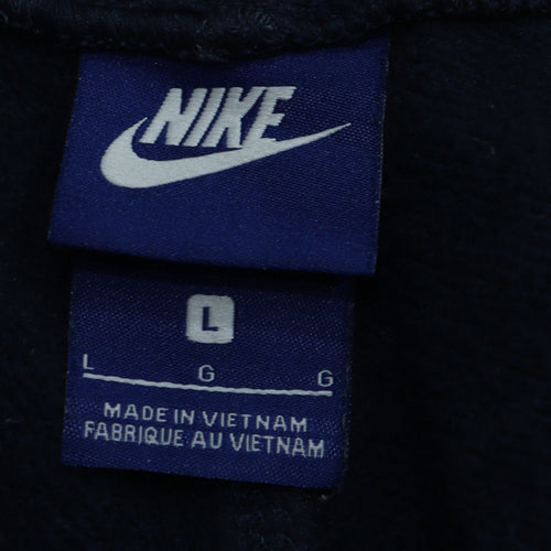 Nike Men's Blue Fleece Jogger Trousers Size L Regular Fit
