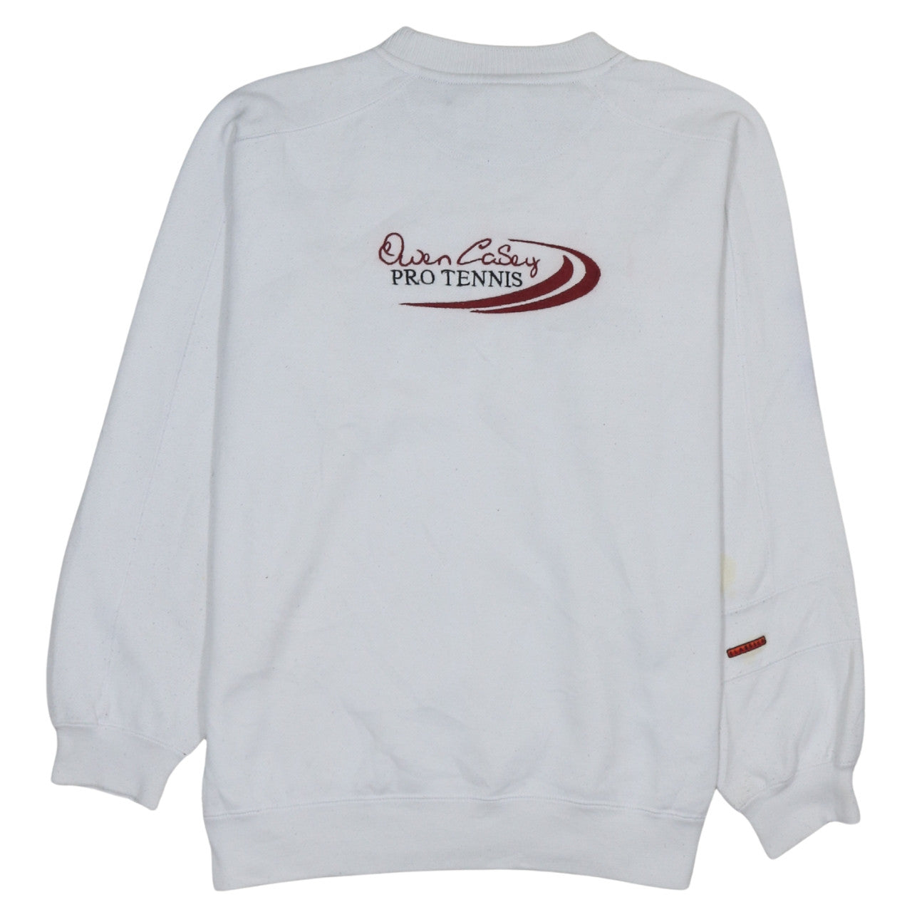Ellesse Men's White Embroidered Logo Pullover Sweatshirt M