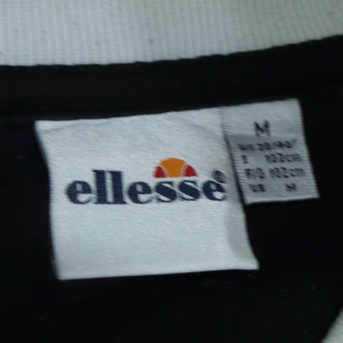 Ellesse Men's White Embroidered Logo Pullover Sweatshirt M
