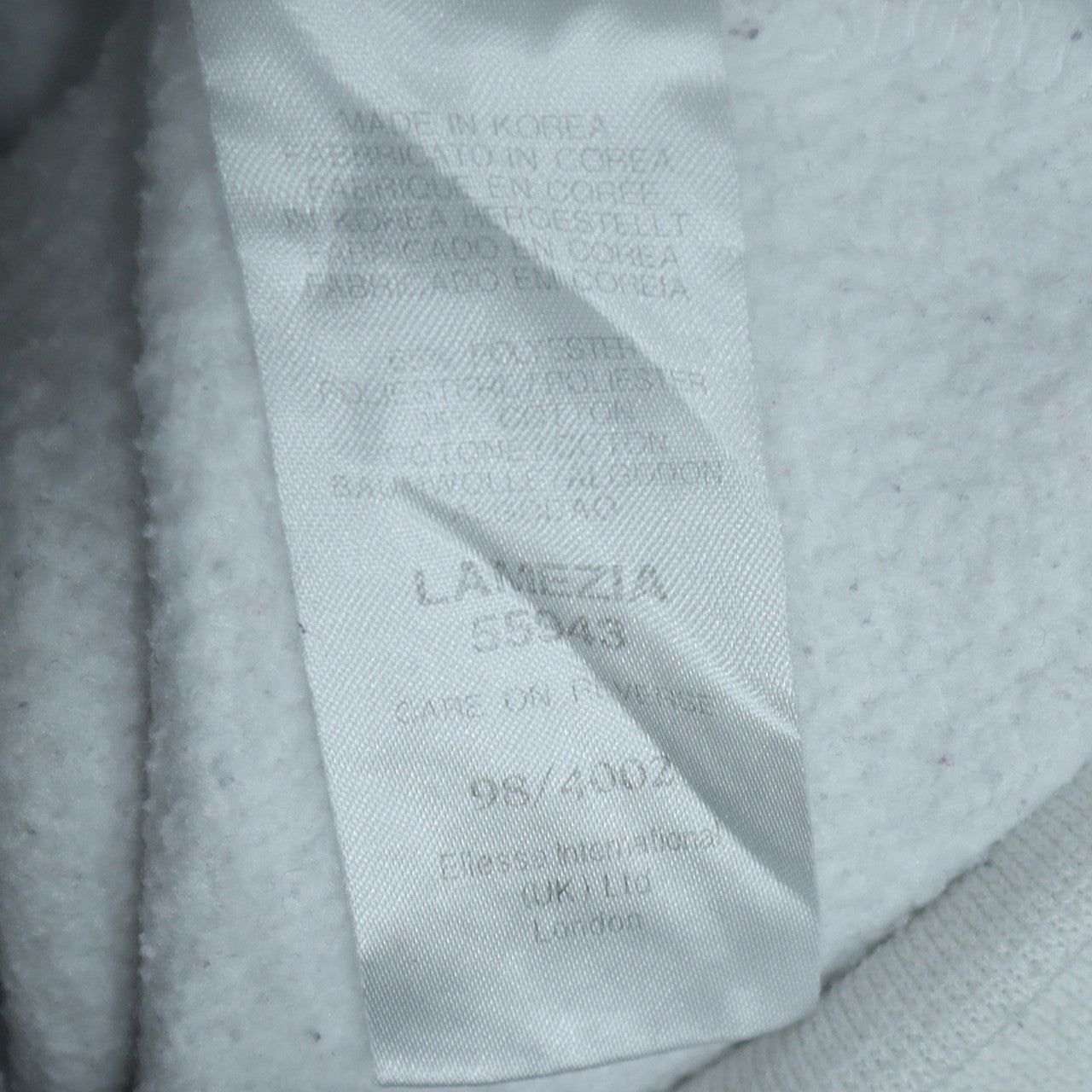 Ellesse Men's White Embroidered Logo Pullover Sweatshirt M