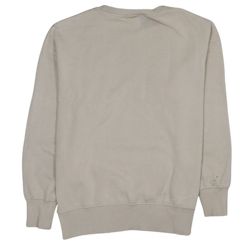 Nike Men's Beige XS Pullover Crew Neck Logo Sweatshirt