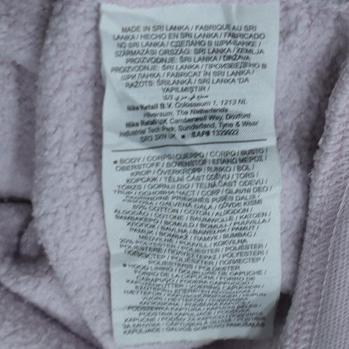 Nike Womens Lilac Pullover Hoodie Sweatshirt Size M