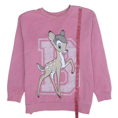 Disney Classics Bambi Pink Sweatshirt by George Teens Size 12-14
