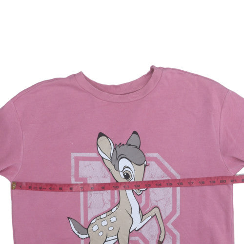 Disney Classics Bambi Pink Sweatshirt by George Teens Size 12-14
