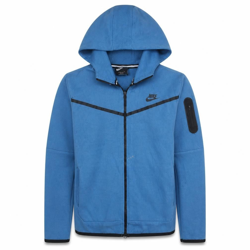 Nike Boys Blue Full Zip Hoodie Size 10-11 Years Regular Fit