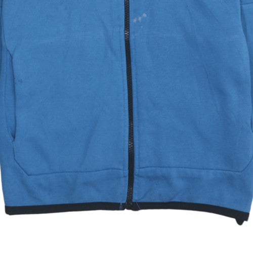 Nike Boys Blue Full Zip Hoodie Size 10-11 Years Regular Fit
