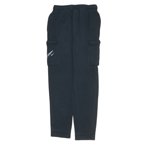 Nike Boys Black XL Jogger Fleece Activewear Trousers with Cargo Pockets
