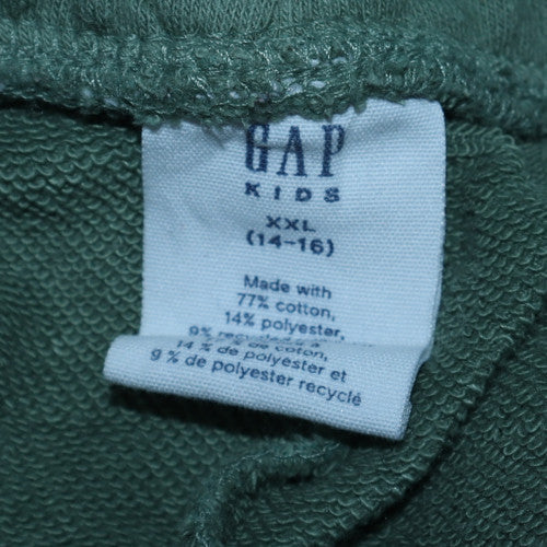 GAP Girls Green XL Fleece Sweatpants with Drawstring Waist