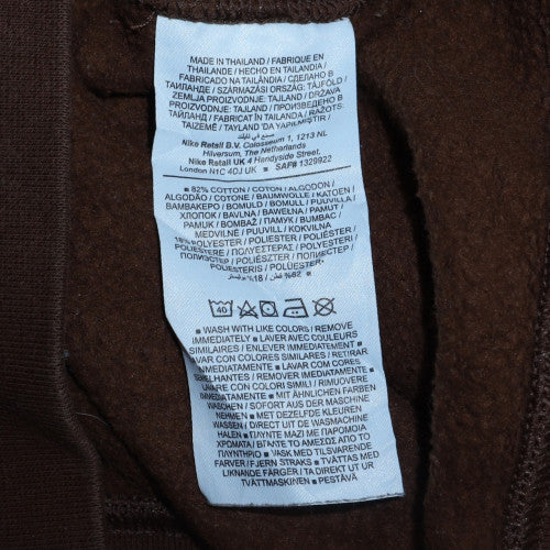Nike Women’s Brown Pullover Sweatshirt M Logo Crew Neck Cotton Blend