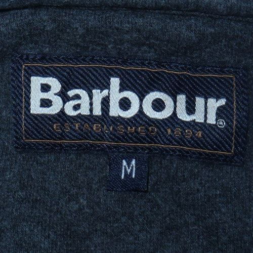 Barbour Men's Blue Collared 1/4 Zip Fleece Sweatshirt Size M