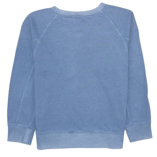 GAP Women's Blue Medium Pullover Sweatshirt with Logo Print