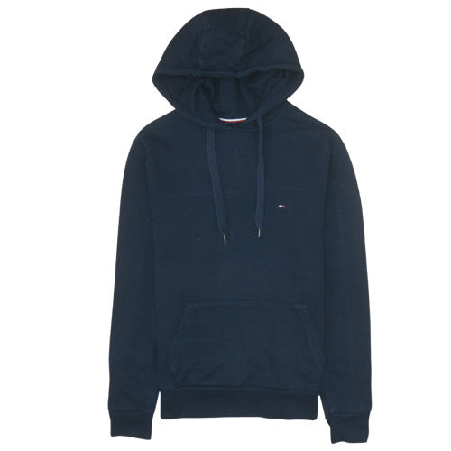 Tommy Hilfiger Men's Navy Pullover Hoodie Medium Cotton Blend