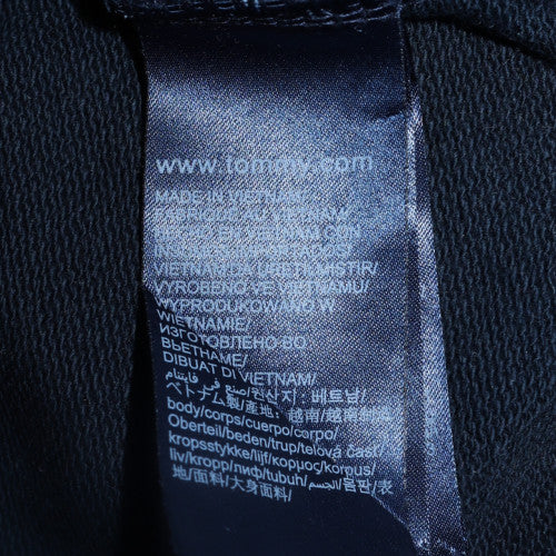Tommy Hilfiger Men's Navy Pullover Hoodie Medium Cotton Blend
