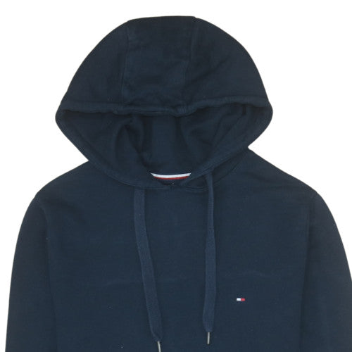 Tommy Hilfiger Men's Navy Pullover Hoodie Medium Cotton Blend