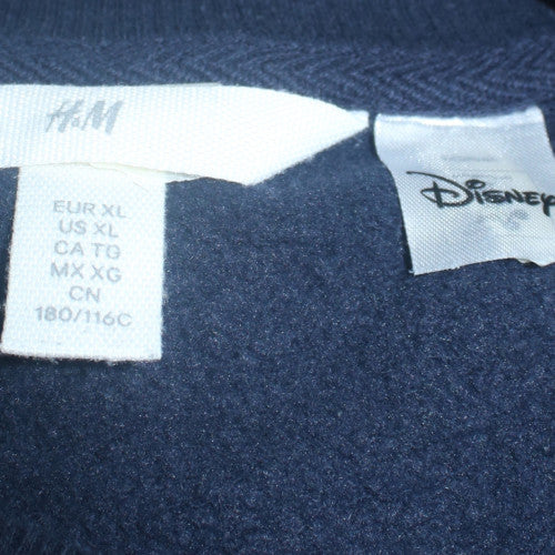H&M Disney Women's Navy Blue Chamonix Ski Graphic Sweatshirt XL