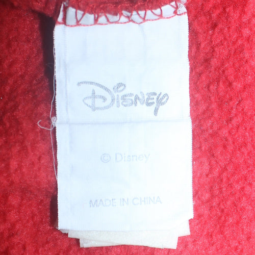 Disney Womens Red Mickey Mouse Pullover Sweatshirt Size M 10/12