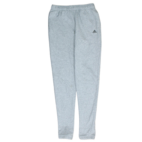Adidas Boys Grey Sweatpants 15-16 Yrs Regular Fit Activewear Trousers
