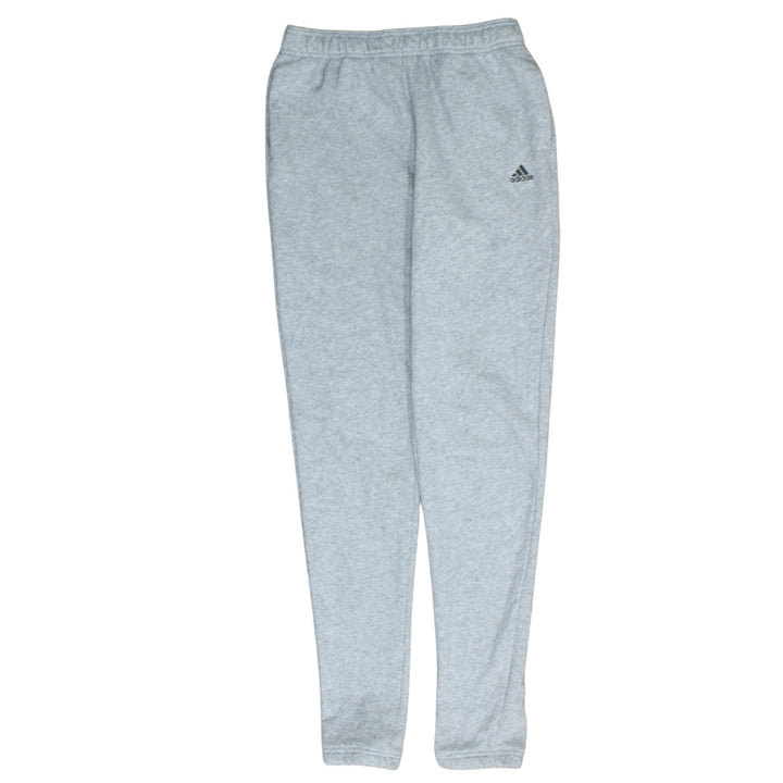 Adidas Boys Grey Sweatpants 15-16 Yrs Regular Fit Activewear Trousers