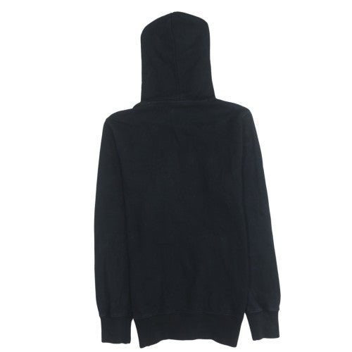 Champion Men's Black Pullover Hoodie Small Logo Fleece Sweatshirt