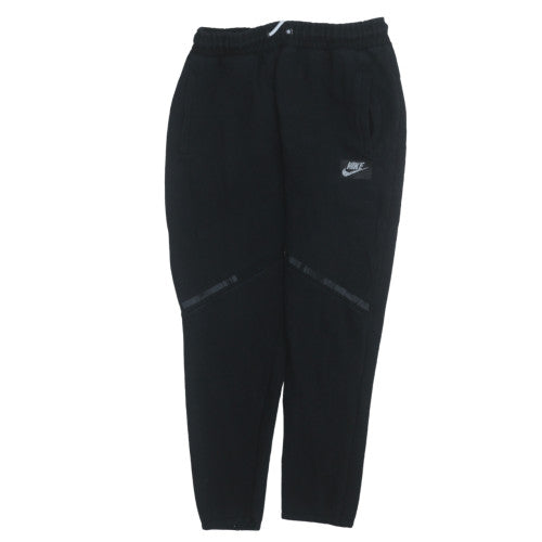 Nike Men Black Fleece Jogger Trousers Size S Regular Fit