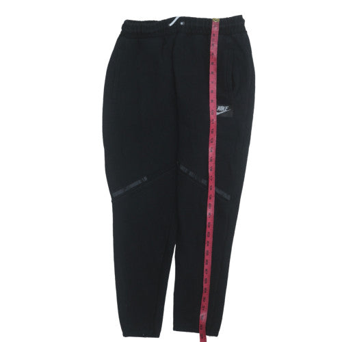 Nike Men Black Fleece Jogger Trousers Size S Regular Fit