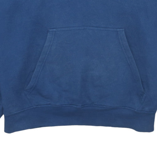 Adidas Mens Blue Pullover Hoodie M Regular Fit Sports Fleece