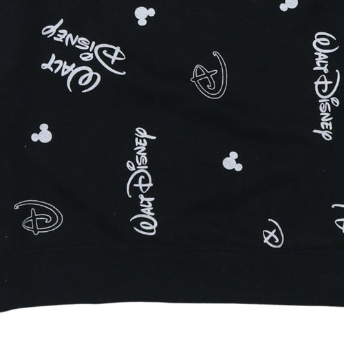 Disney x Primark Womens Black Sweatshirt L Size 14/16 Mickey Logo Print