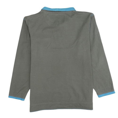 Weird Fish Men's Green XL 1/4 Zip Cotton Sweatshirt