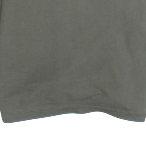 Weird Fish Men's Green XL 1/4 Zip Cotton Sweatshirt
