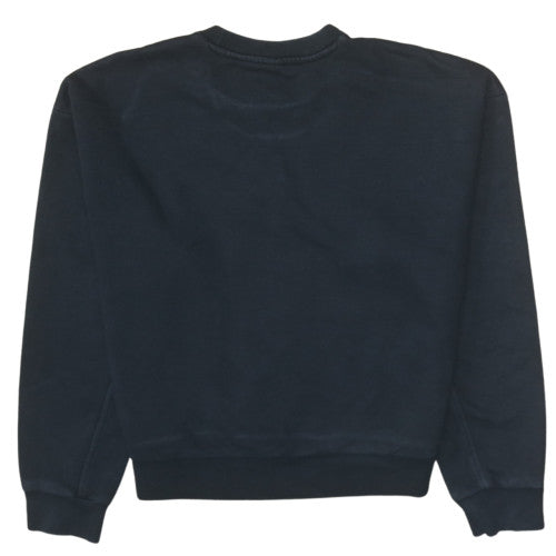 Adidas Womens Black Crew Neck Pullover Sweatshirt Size M