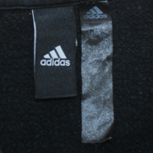 Adidas Womens Black Crew Neck Pullover Sweatshirt Size M