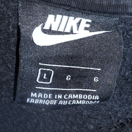 Nike Men's Black L 1/2 Zip Collared Fleece Sweatshirt
