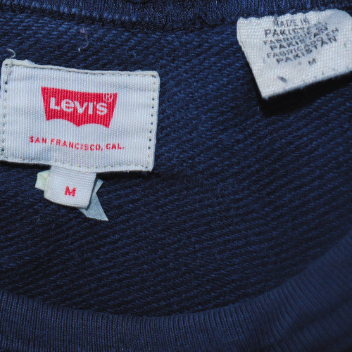 Levi's Men's Blue Logo Crew Neck Sweatshirt Size M