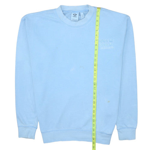 adidas Men's Blue Crew Neck Pullover Sweatshirt M Regular Fit