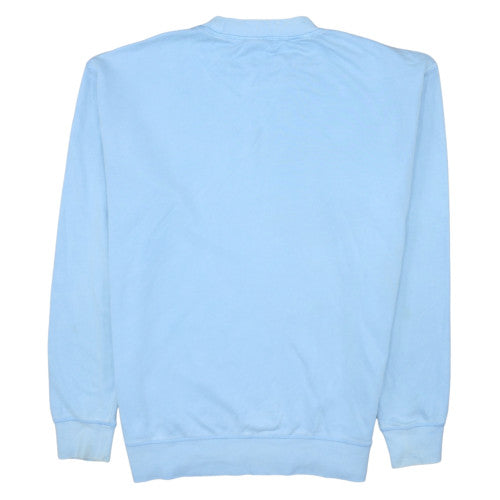 adidas Men's Blue Crew Neck Pullover Sweatshirt M Regular Fit