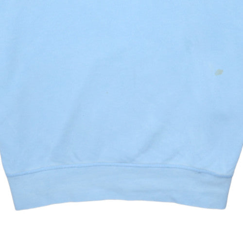 adidas Men's Blue Crew Neck Pullover Sweatshirt M Regular Fit