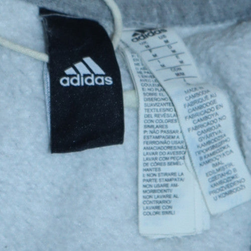 Adidas Men's Grey Crew Neck Pullover Sweatshirt Medium