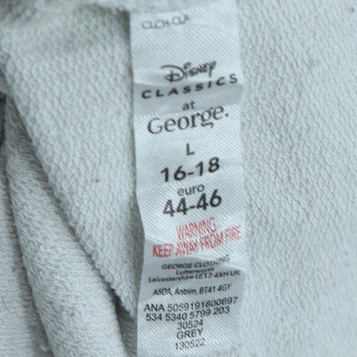 Disney Classics at George Women’s Grey Stitch Sweatshirt L 16-18 Pullover
